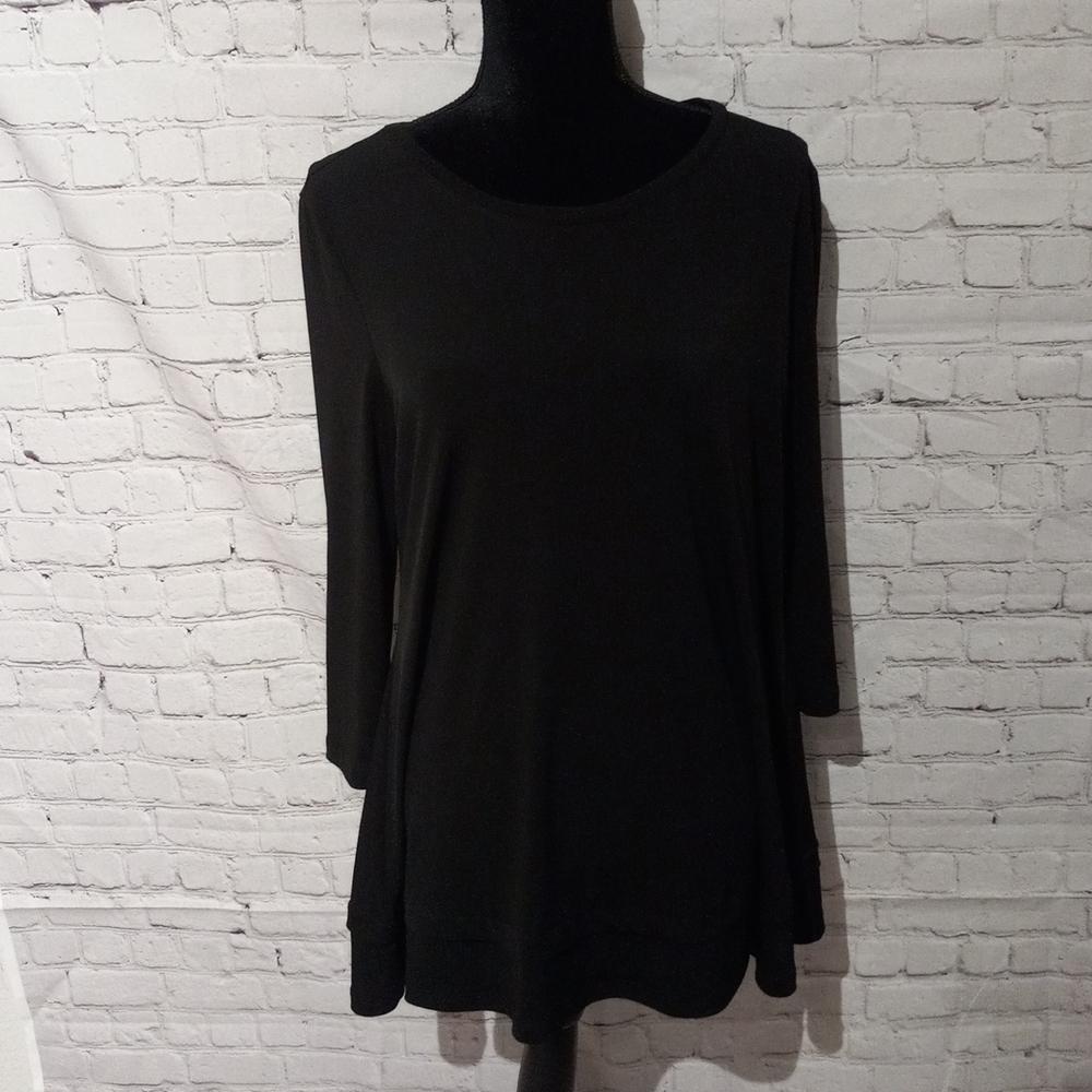 IC by Connie K black dress top, size large, $148.00